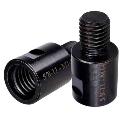 2Pcs Angle Grinder Converter Adapters 5/8"-11 Female to M14/M10 Male, Attachments Interface Connector Thread for Polisher Drill Bit Connecting Tool
