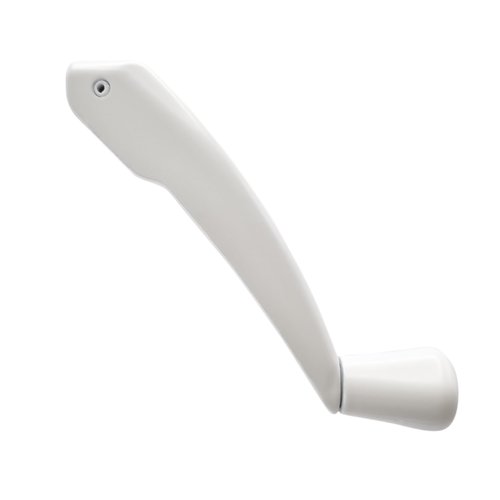 Casement Window Crank Handle Replacement with Folding Low Profile Design, Durable White Finish, Works On Casement and Awning Windows. Fits Milgard Windows and Some Other Window Brands.