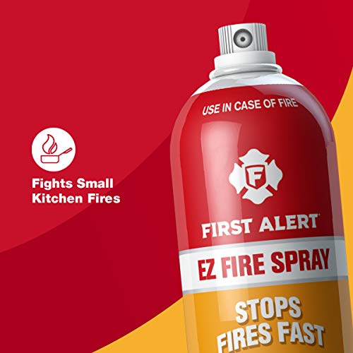 First Alert EZ Fire Spray - 32 Seconds Portable Fire Extinguisher - Single Pack