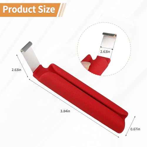 Vinyl Siding Removal Tool Fits for Reattach Siding Repair, Steel Blade Siding Zip Tool Extra Long Non-Slip Grip Handle£¨Red£©
