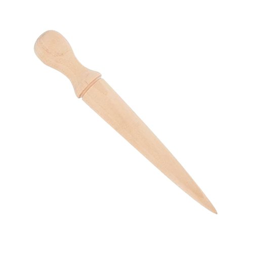 Buhyujkm Wooden Hand Dibber, Ergonomic Sow Dibber Hole Punch, 5.79x0.79 inches, Scientific Gardening Excavation Tool for Planting, Yard, Balcony, Nursery, Seedling Transplanting