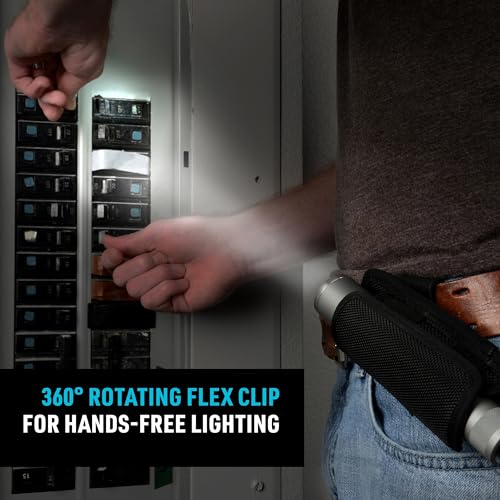 Nite Ize Lite Holster Stretch Flashlight Holster - Belt Clip Flashlight Holder - Soft Hip Clip for Convenient Tactical Flashlight Use - 2 Count (2 Pack)