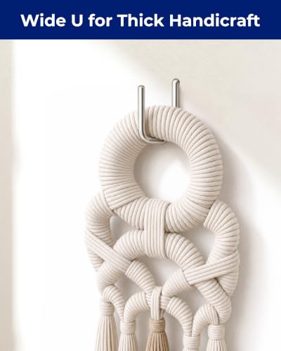 PinCute 40 PCS Heavy Duty Drywall Picture Hooks - No Nails Wall Hangers