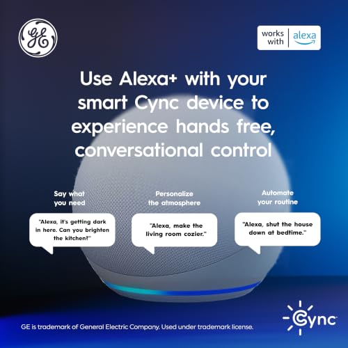 Cync Smart Indoor WiFi Outlet Plug - 1 Pack, Voice & App Controlled, Matter Compatible