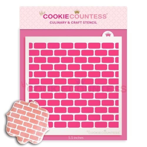 The Cookie Countess Brick Wall Stencil