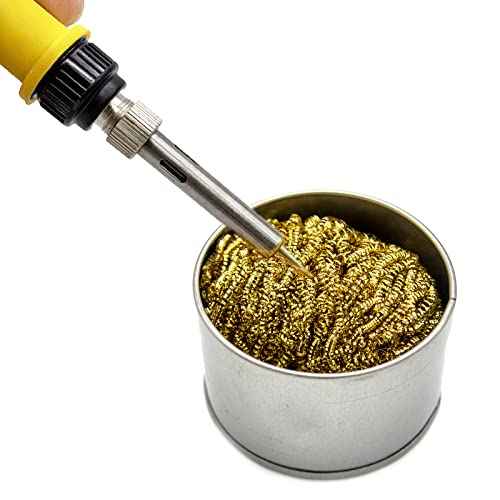 Soldering Iron Holder Stand with Ball Shell Holder including Cleaning Sponge, Solder Tip Slots and Solder Tip Cleaner