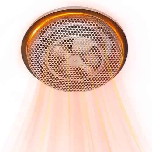 157 Bathroom Heater Ceiling,Compatible with Broan-NuTone 157 Low-Profile Fan-Forced Ceiling Heater,1250W Rapid Heating,Enclosed Sheath Element for Bathroom, Kitchen, and Home, Satin Aluminum