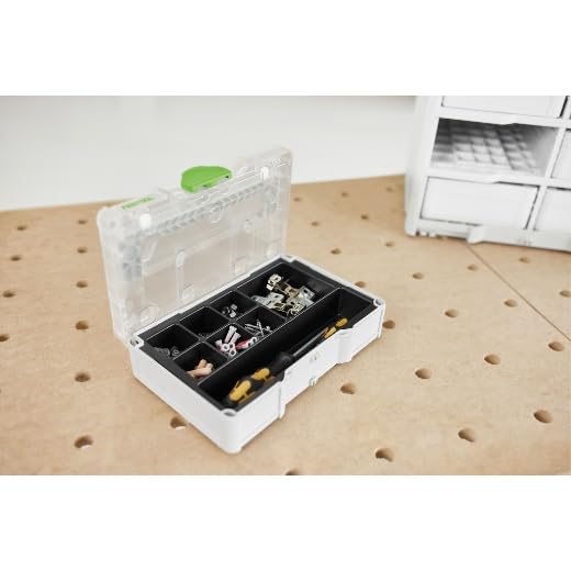 Festool Systainer³ SYS3 S 76 TRA Mini Storage Case with Transparent Lid