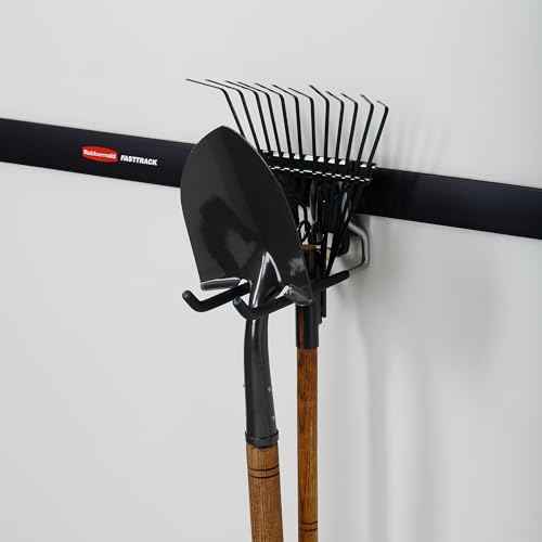 Rubbermaid Fast Track Wall Mounted Garage Storage Utility Multi Hook (2 Pack)
