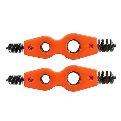 2Pcs Copper Tube Pipe Cleaner, 4 in 1 Copper Pipe Cleaner, Copper Tubing Brush Pipe Brush Cleans Inside Outside Thread Cleaner Plumber Brush Cleaner Tool for Plumbing Installation Soldering Brazing