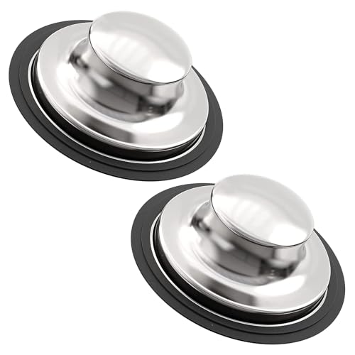 2 Pack Kitchen Sink Stopper for Garbage Disposal Stopper, Stainless