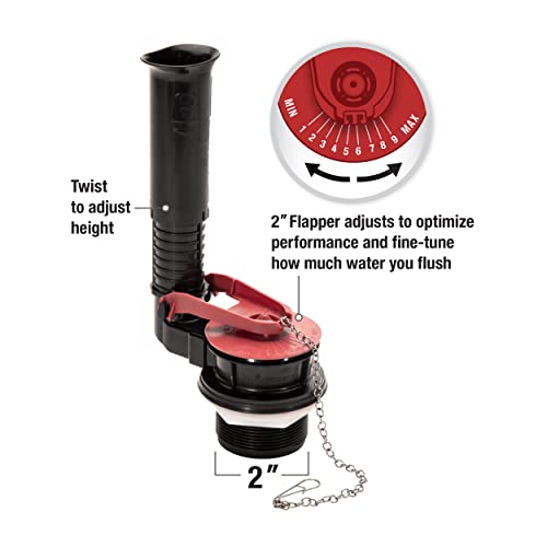 Fluidmaster PerforMAX 2-Inch Toilet Repair Kit - Complete Fix, No Size