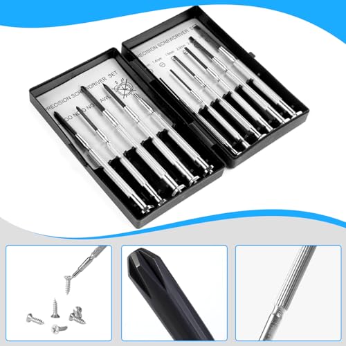 Jotyua 11-Piece Precision Screwdriver Set for Watches, Glasses, Electronics