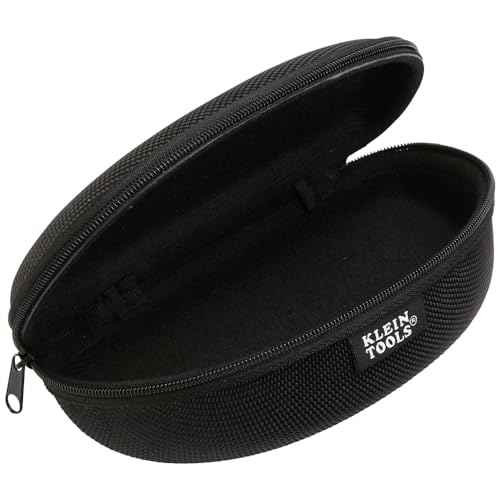 Klein Tools 60176 Safety Glasses Case, Hard Eye Protection Case with Zipper Closure