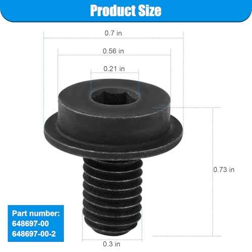 648697-00 648697-00-2 Blade Bolt, Circular Saw Replacement for DeWalt Blade Bolt DC390K DC310K DC390B DCS372B DCS372KA DCS373B DCS373L2 DCS373P2 DCS373M2 Reverse Threaded (2 Pack)