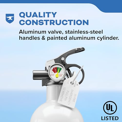 Kidde Marine Fire Extinguisher for Jet Skis 5-B:C, 2 lb. Corrosion-Resistant