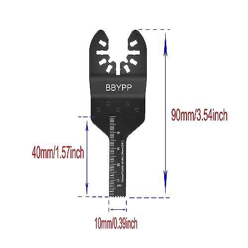 14pcs Oscillating Saw Blades, 3/8 Inch Professional Universal Multitool Blades for Wood Plastic Soft Metal, Quick Release Durable Oscillating Wood Saw Blades Fit Most Models