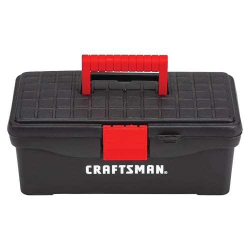 CRAFTSMAN 13-Inch Lockable Tool Box with Interior Tray - Red/Black (Pack of 1)