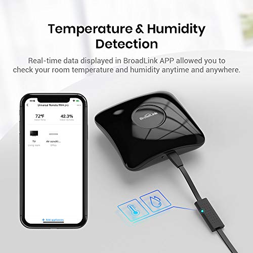 Broadlink RM4 Pro+Sensor Cable Universal RF IR Smart Remote Control
