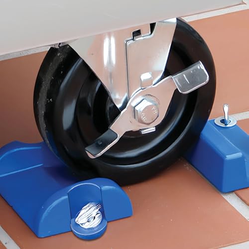 Safety Positioning System for Caster Sets, 2-Pack with 8 Screws & Anchors