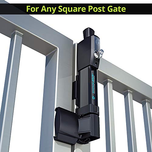 D&D MagnaLatch 12-Inch Pet & Child Safety Gate Latch Black - Vertical Pull