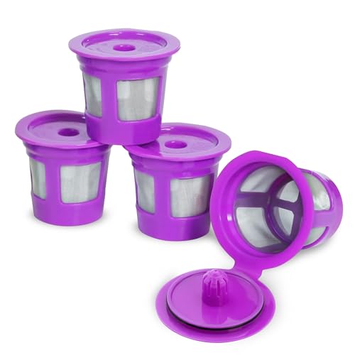 Perfect Pod Café Save Reusable Coffee Pod Filter Cups 4-Pack, Eco-Friendly & Compatible with Keurig