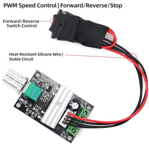 RioRand PWM DC Motor Speed Controller 6V-28V 3A - 1Pack