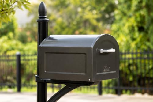 Architectural Mailboxes Centennial Post Mount Mailbox Pewter Extra Large USPS Approved