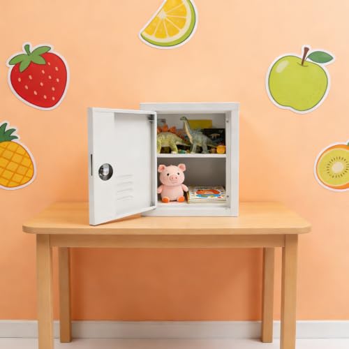 Lockable Metal Storage Cabinet With 2 Compartments – Home Office Locker