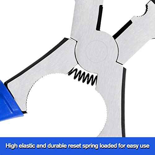 8.5-Inch MIG Welding Pliers with Flat Face Hammer Nozzle Cleaner Multifunction Welding Pliers with Spring Loaded Strong Hand Tools Professional Welding Soldering Tool