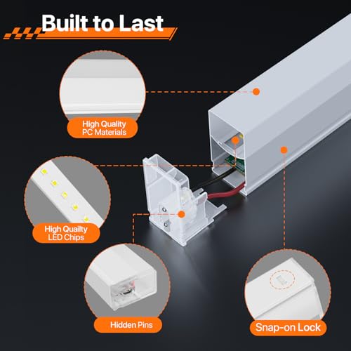 White Hexagon Garage LED Light 168W 5 Grids 18480LM - Ipackorin