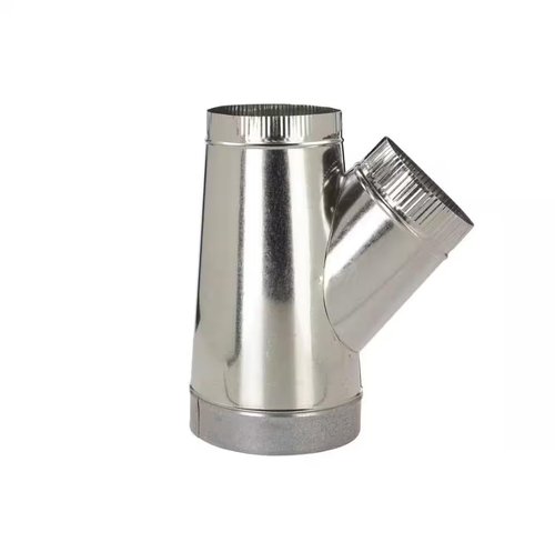1pc 8 In. to 6 In. x 6 In. Galvanized Steel Duct Wye