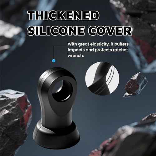 Impact Protective Rubber Boot Rubber Tool Cover Compatible with M12 2456-20 2457-20 Cordless 3/8" 1/4 Lithium-lon Ratchet Replace#: 49-16-2457