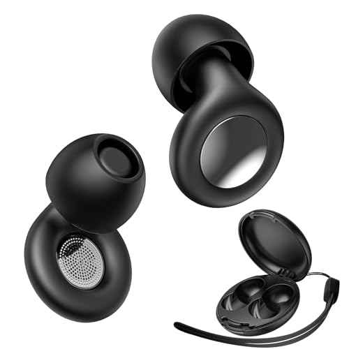 Ear Plugs for Sleeping Noise Cancelling, 25dB Ear Plugs for Noise Reduction with 8 Ear Tips, Reusable Silicone Earplugs Hearing Protection for Concert, Motorcycle, Sleep,and Snoring