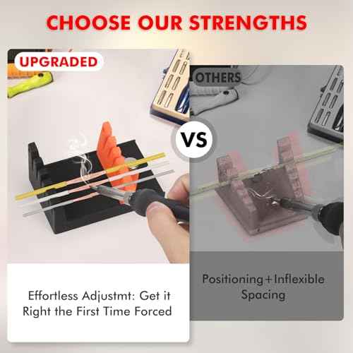 Adjustable Helping Hands Soldering - Solder Wire Holder Stand for Faster, Easier Solder - Third Hand Tool Holds 32-12 AWG Wire Securely, Easier Wire Splicing & Assembly