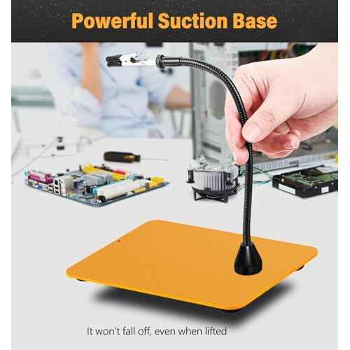 Magnetic Helping Hands Soldering Station with 6X Magnifying Glass, Third Hand Soldering Tool 4 Flexible Arms Solder Holder Helper Hand Magnifier for Repair Electronic Jewelry Crafts