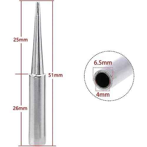 10pcs 900M-T Soldering Iron Tips Replacement Kit for for Hakko, Radio Shack, TENMA, ATTEN, Quick, Aoyue, Yihua Solder Station (900M-T-LB)