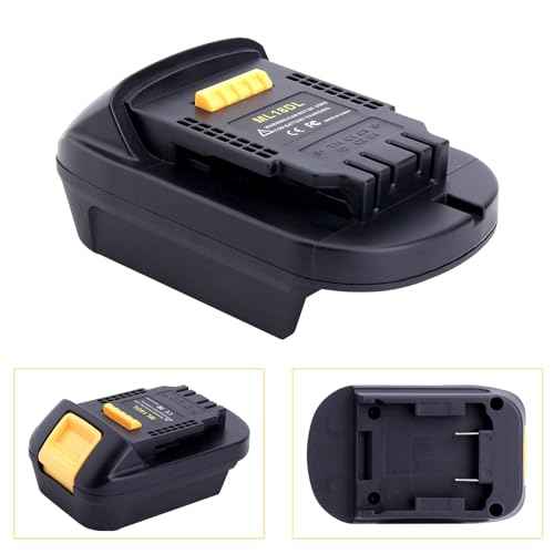 ML18DL Battery Adapter Compatible with Dewalt 20V Cordless Tools, Adapter Compatible with Mil-Waukee 18V M-18 Battery to Replacement for Dewalt 20V Max Lithium Batteries