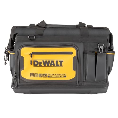 DEWALT 20-Inch Water-Resistant Tool Bag with Hard Bottom & Organization — DWST560104