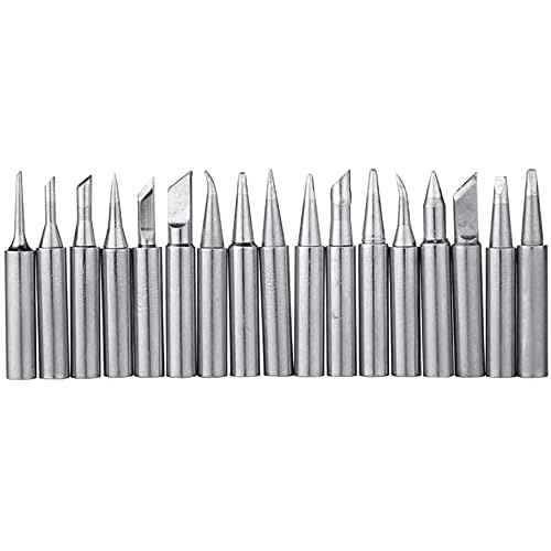 17pcs 900M-T Soldering Iron Tips for Hakko/Radio Shack/TENMA/ATTEN/Quick/Aoyue/Yihua Solder Station