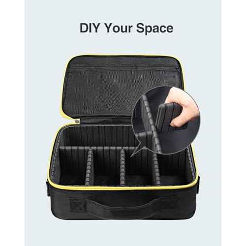 Luxtude Hard Tool Case for DEWALT 20V MAX XR Oscillating Multi-Tool DCS354B/ DCS356B, Portable Storage Cases Carrying Holder Organizer for DEWALT 20V MAX XR Battery & Charger (Case Only)