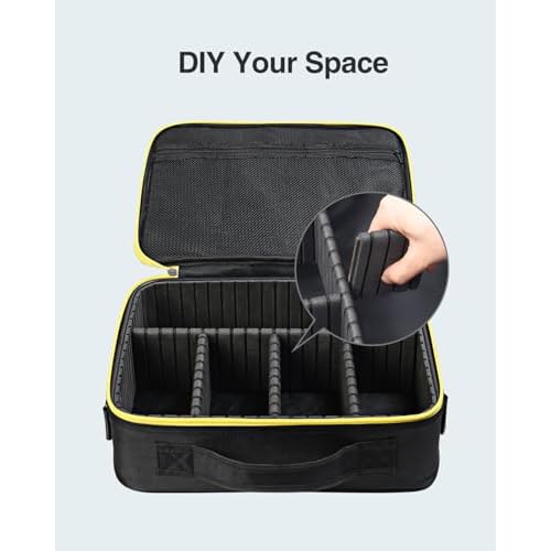 Luxtude Hard Tool Case for DEWALT 20V MAX XR Oscillating Multi-Tool DCS354B/ DCS356B, Portable Storage Cases Carrying Holder Organizer for DEWALT 20V MAX XR Battery & Charger (Case Only)