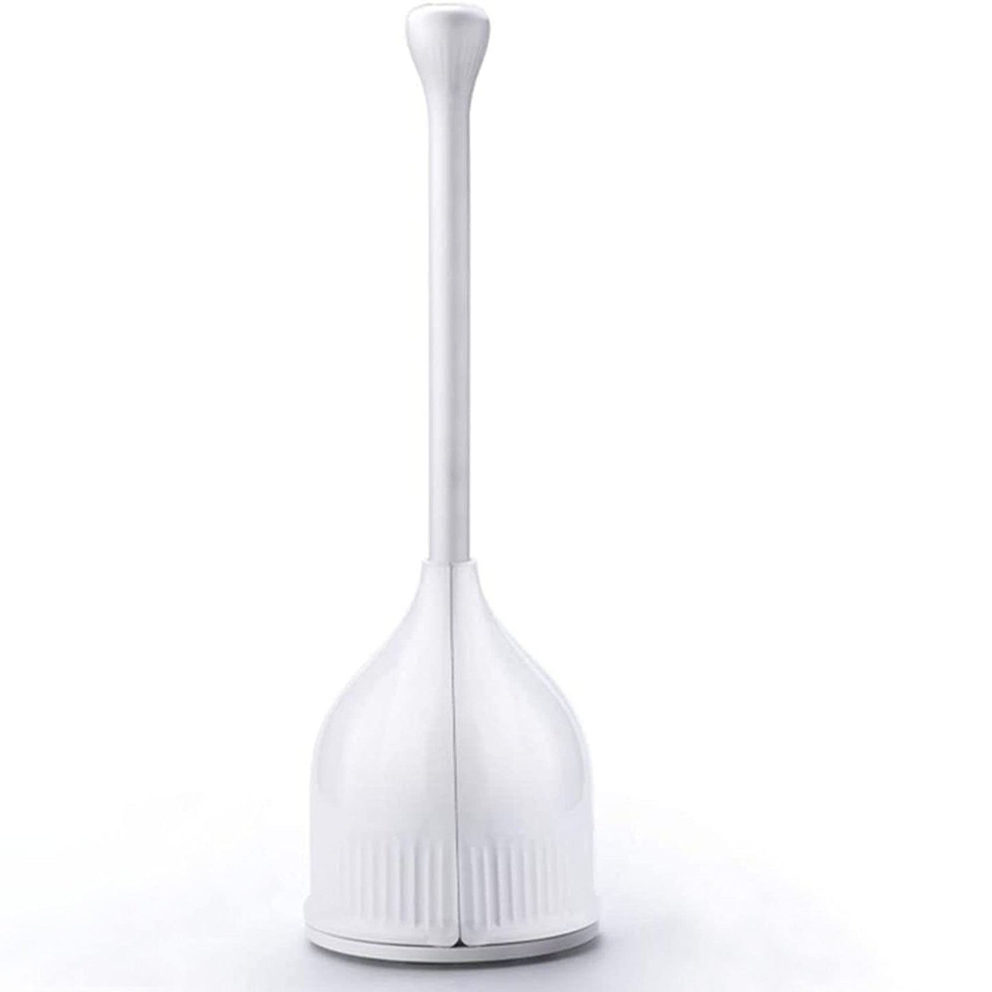 YANXUS Toilet Plunger, Hideaway Toilet Plungers with Caddy, Plungers for Bathroom with Holder, Heavy Duty Toilet Plunger with Holder - White