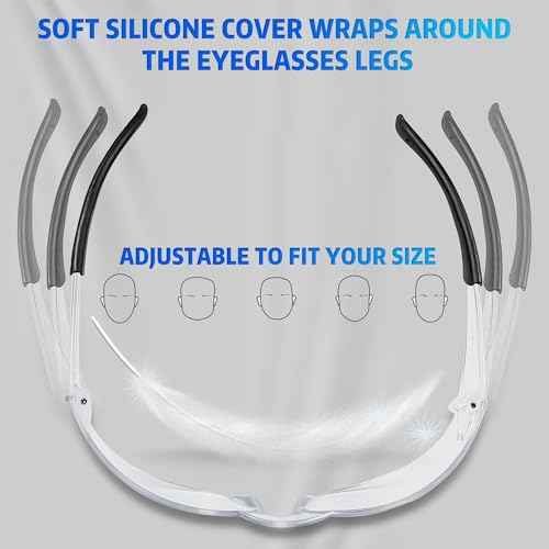 Clear Safety Glasses for Men Women Ansi Z87.1 Safety Glasses Scratch and Impact Resistant Protective Eyewear