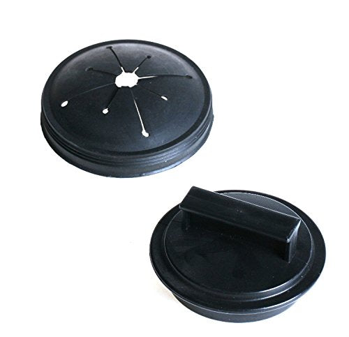 Waste King Black EZ Mount Garbage Disposal Stopper & Splash Guard - Pack of 1
