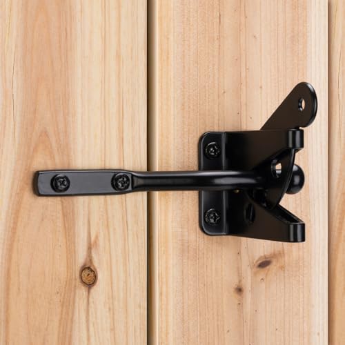 Self Locking Gate Latch for Wooden Fence - Gravity Lever Lock, 1pcs - SANKINS Normal