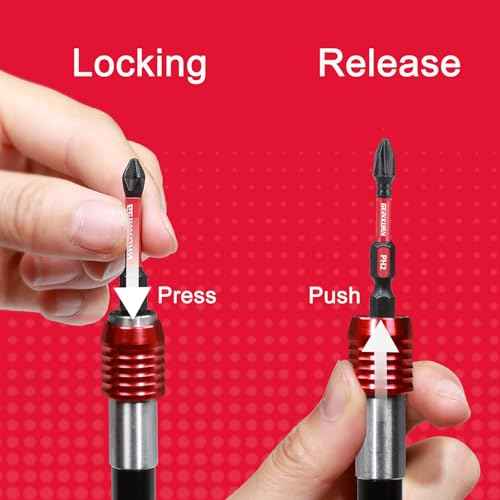 12¡± Impact Screwdriver Bit Holders Extra Long, Magnetic Extension Quick-Change Socket Drill Bit Holder Cr-V Steel Hex Shank Quick Release Drill Bit Guide