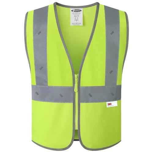 JKSafety Kids Safety Vest Kids Construction Vest with 3M Reflective Tapes High Visibility Meet ANSI Standard (BK300)