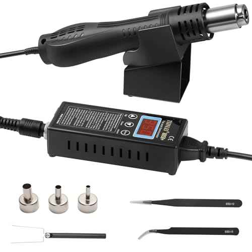 8858+ 110V 680W SMD Hot Air Gun Hot Air Welder Rework Station Soldering Station 3 Nozzles Mobile Phone Repair Tool