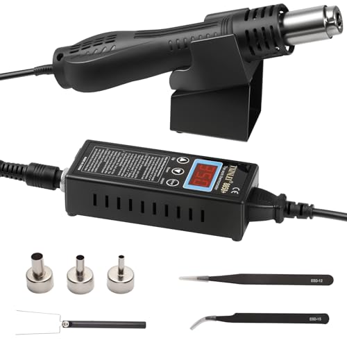 8858+ 110V 680W SMD Hot Air Gun Hot Air Welder Rework Station Soldering Station 3 Nozzles Mobile Phone Repair Tool